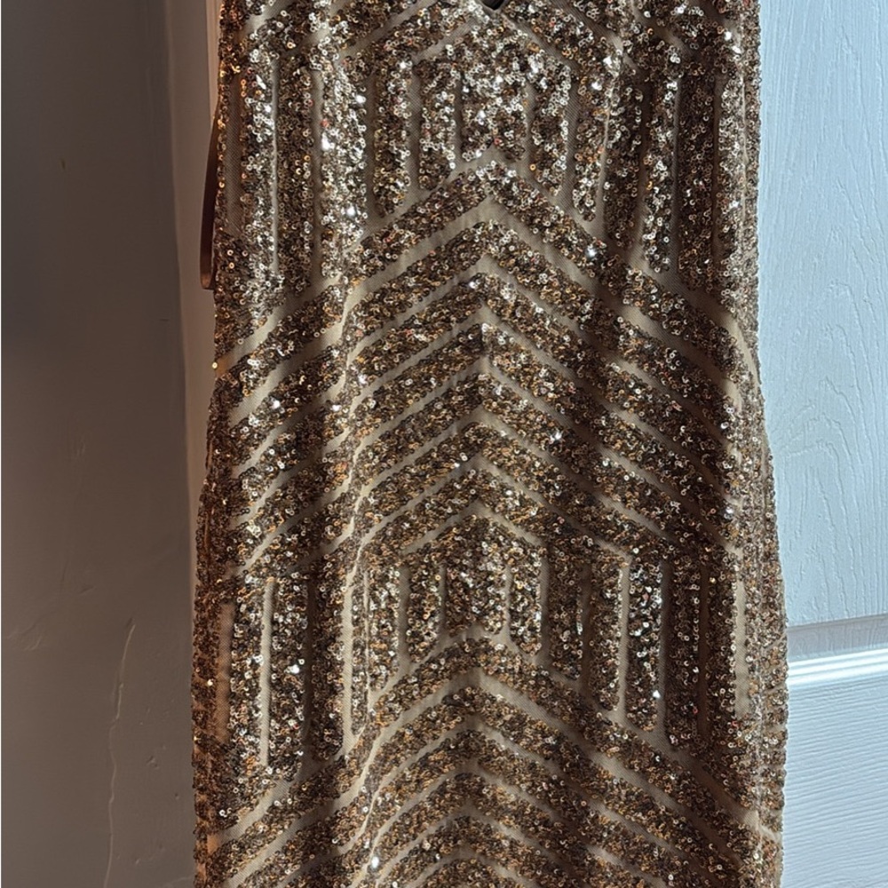 Ralph Lauren Gold Sequin Dress